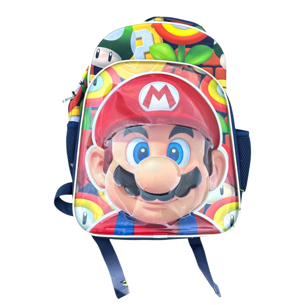 Nintendo Super Mario Bros 17" Children's‎ School Backpack